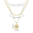 thumbnail image 2 of Personalized Hexagon Initial Necklace for Women Gold Plated Letter Jewelry Gift, 2 of 3