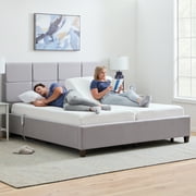 Lucid Basic Remote Controlled Steel Adjustable Bed Base, King/Split King (Ships in Two Boxes)