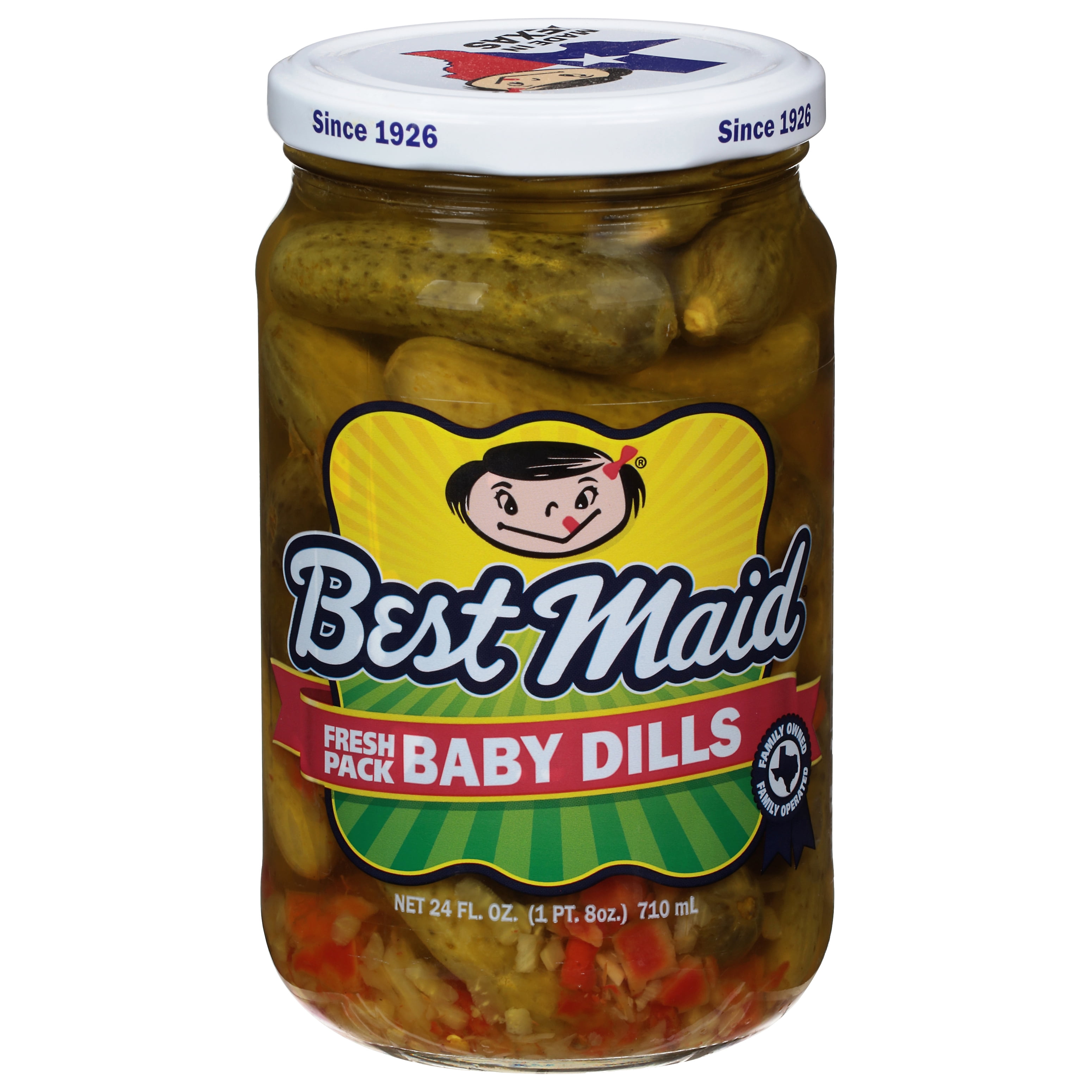 Best Maid Baby Dills 24 oz Jar No Spice