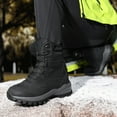 thumbnail image 3 of SKIUHS Men's High-Top Snow Boots – Fleece-Lined, Windproof Cold-Weather Boots with Anti-Slip Grip for Outdoor Winter Adventures, 3 of 7