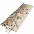 thumbnail image 2 of 2'x6' Rug Runners for Hallways Kitchen, Vintage Leaves Non Slip Entryway Beside Floor Carpet Runner, Farmhouse Botanical Floral Burlap Washable Laundry Room Bedroom Throw Rugs Mat for Family Pet, 2 of 8