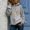 Gray, variant on Tbopshirt Tops for Women,Fashion Women Long Sleeve Butterfly Print Hooded Pocket Casual Sweatshirt Top Shirt