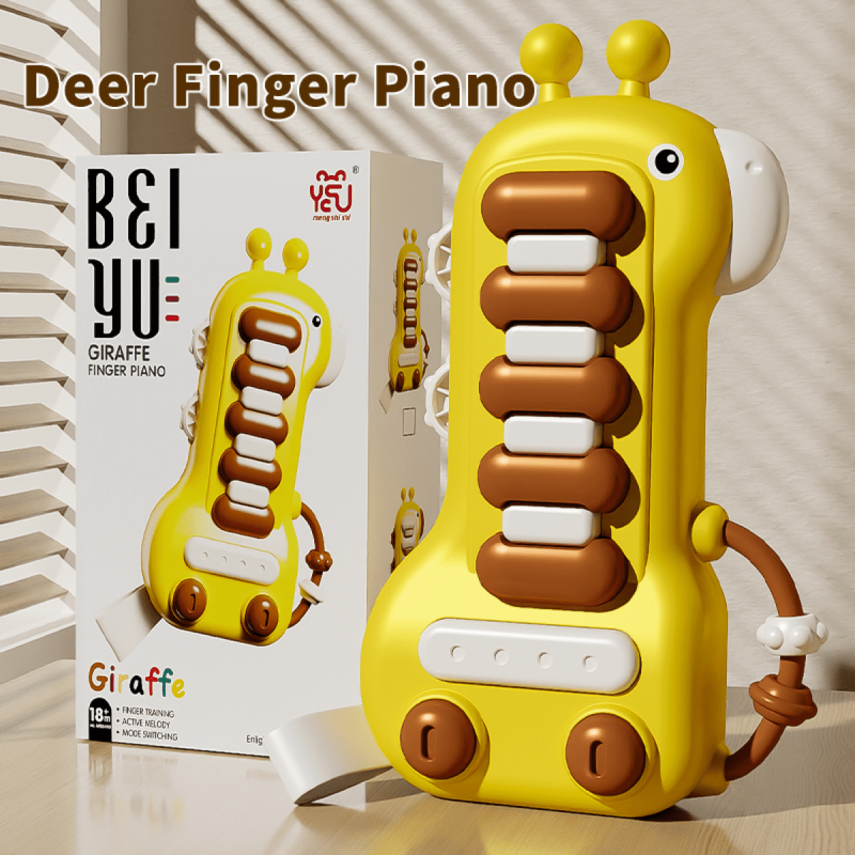 Baby Piano Musical Instruments Toys with Lights, Sensory Toys for Boys Girls Early Education & Christmas Birthday Gifts