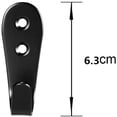 thumbnail image 2 of Gancho de pared de 8 piezas JAMW para ropa y garaje negro Sencillez, 2 of 2