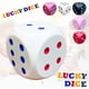 thumbnail image 5 of Juego de dados gigantes de 15 cm, divertido, relleno de espuma, para noches de juegos, color rojo, 5 of 6