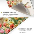 thumbnail image 3 of Easter Bunny Dish Drying Mat 18x24 inch Spring Floral Drying Pad Holiday Absorbent Microfiber Dishes Drainer Protector for Kitchen Counter, 3 of 6