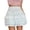 White, variant on Skirts for Women High Waist Pleated Tiered Cake Mini Skirt with Cascading Panel Design for Everyday Wear Mini Skirts Black M