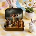 thumbnail image 2 of Mini Christmas Nativity Set in a Tin Box, Handcrafted Pocket Bethlehem Scene, Portable Holy Family Display, Small Religious Ornament, for Desk, Shelf, Office, or Travel Decor(3PCS), 2 of 10