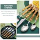 thumbnail image 3 of WRITWAA 1 Exquisito De Cubiertos Western De Acero Inoxidable Con Ergonómico, 3 of 5