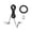 🥝 Black_Base#300, variant on Parrot Leash Set Outdoor Flying Training Rope Escape Proof Adjustable Tether Double Safety Leg Wrist Rings Rotating Buckle for Lovebirds