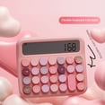 thumbnail image 2 of Calculadora Mecánica de 12 Dígitos con Pantalla LCD de 5 Pulgadas, Botones Grandes, Calculadora de Escritorio para Uso Doméstico y de Oficina, 2 of 5