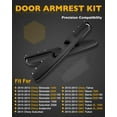 thumbnail image 3 of Armrest Repair Kit, Compatible with 2010-2014 Chevy Silverado Suburban Tahoe Avalanche, GMC Yukon Sierra, Interior Front Left & Right Door Panel with Release Handle Above Armrest (27 inch), OE# 80994, 3 of 6