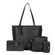 thumbnail image 5 of Bolsa 4 unids/set patrón Litchi mujeres de hombro de mano titular de la tarjeta (negro) Likrtyny Para Estrenar, 5 of 9
