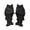 black, variant on Funny Fish Slippers for Women and Men Non-Slip Novelty Animal House Slippers Soft Indoor Bathroom Sandals