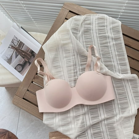 

eczipvz Womens Lingerie Women s Front Closure Posture Bra Full Coverage Back Support Wireless Comfy Pink XL