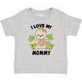 thumbnail image 3 of Inktastic Cute Sloth I Love My Mommy with Green Leaves Boys or Girls Baby T-Shirt, 3 of 5
