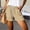 Light Yellow, variant on Only Moment Women's Polka Dots Mini Shorts High Waisted Shorts Women Elastic Waist Wide Leg Casual Cotton Shorts Sets Light Yellow,L