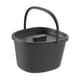 thumbnail image 5 of Silla con inodoro, cubo, bacinilla, práctica, con tapa y asa, asiento de inodoro ligero Negro, 5 of 9