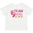 thumbnail image 3 of Inktastic Team Girl Pink Footprints and Arrow Boys or Girls Baby T-Shirt, 3 of 5