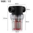 thumbnail image 5 of Water Purifier Filter 1/2" 3/4" 1"Thread Washable Mesh Filter Cartridge Water Pump Filter for Garden Irrigation Parts A, 5 of 7