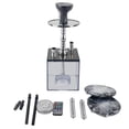 thumbnail image 1 of Kit De Cachimba Acrílica, Cachimba De Tubo Doble Acrílica Cuadrada Portátil Con Luz Led Y Cuenco De Cachimba De Silicona, Accesorios Para Cachimba matsuzay HA036236-00, 1 of 6