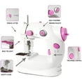 Mini Sewing Machine, Portable Adjustable 2Speed Double Thread Sewing Machine with Needle