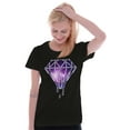thumbnail image 3 of Universe Galaxy in Melting Diamond Womens Slim Fit Graphic Tee Brisco Brands S, 3 of 5