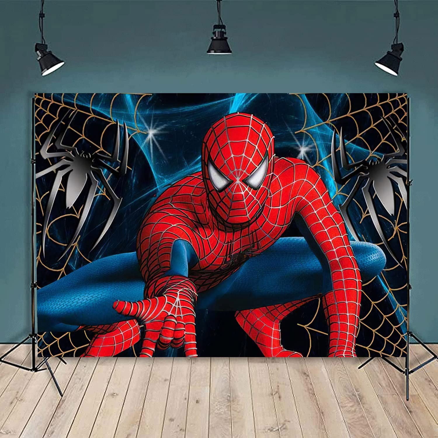 Spiderman City Backdrop