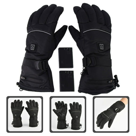 Stri 1 Pair Thermal Sports Gloves Hand Warmers Heated Gloves for Outdoor Skiing