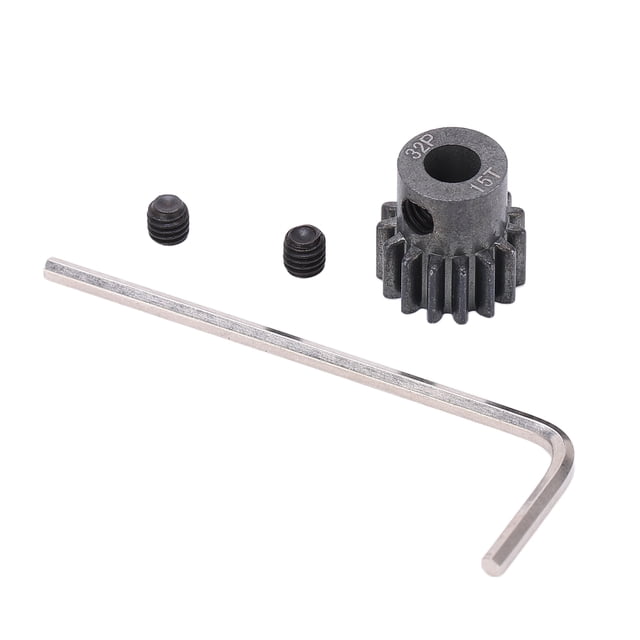 Engranaje de motor de piñón Jadeshay 15T 0.8Mod metal para coche RC
