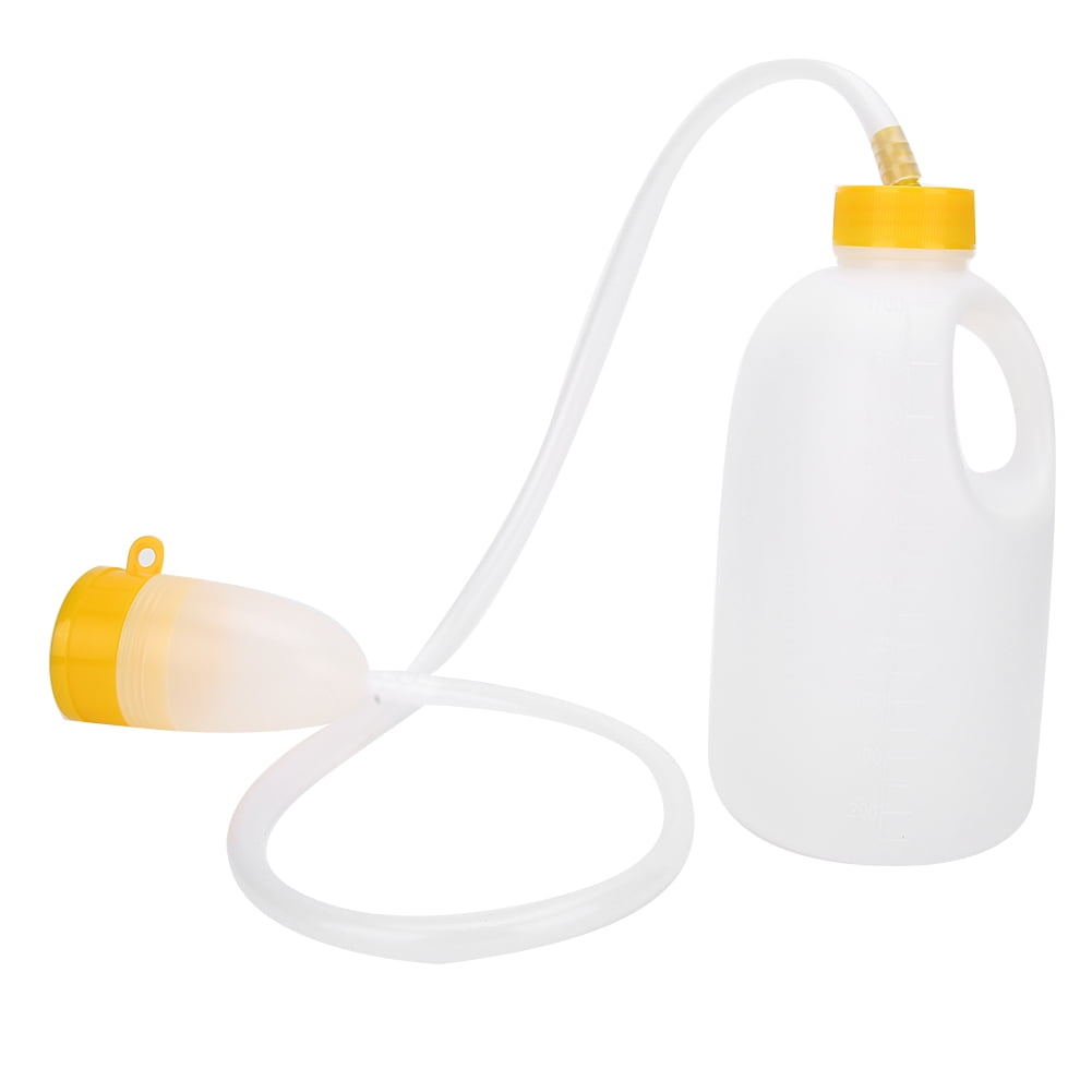 Urine Collector, Urinal Pot 1700ml With Pipe For Store Urine