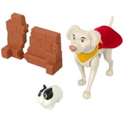 Fisher-Price DC League of Super-Pets Hero Punch Krypto Figure & Accessory Set, 4 Pieces