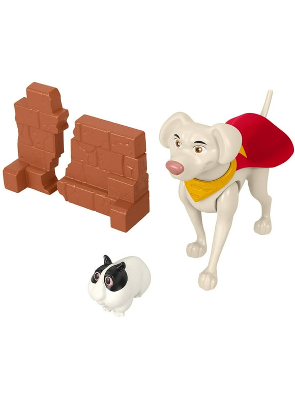 Fisher-Price DC League of Super-Pets Hero Punch Krypto Figure & Accessory Set, 4 Pieces