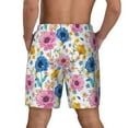thumbnail image 4 of Haiem Rose Flowers Mens Swim Trunks with Compression Liner 2 in 1 Swimming Shorts Stretch Swimwear Quick Dry,Board Shorts-Small, 4 of 9