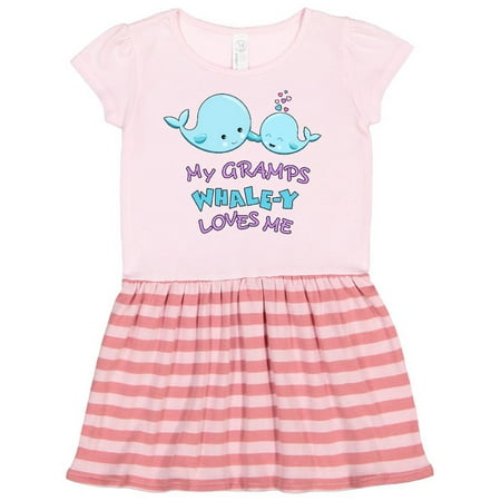 

Inktastic My Gramps Whale-y Loves Me Gift Toddler Girl Dress