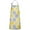 Yellow and Gray, variant on Orange Purple Diamond Shaped Geometric Boho Apron-Garden Aprons for Women with Pockets-Cotton Linen Waterproof Kitchen Cooking Gardening Aprons Adjustable for Kitchen,Cooking,BBQ and Salon 33x27 Inch