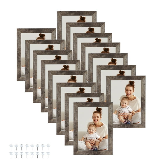 Calenzana 5 in x 7 in Light Brown Picture Frame 15 Pack