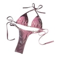 thumbnail image 1 of BKQCNKM Bikini Sets for Women, Micro Bikini, Triangle Bikini, String Bikini, Pink S, 1 of 5