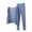 Light Blue, variant on XuJwPNcy Plus Size Pajama Set for Women Long Sleeve Cardigan with Pants Loungewear Modal 2-Piece Pjs Outfits(White,X-Large)