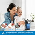 thumbnail image 2 of Automatic Soap Dispenser, Touchless Dish Soap Dispenser 17oz/500ml with Upgraded Infrared Sensor, 5 Adjustable Soap Dispensing Levels, Liquid Hand Soap Dispenser for Bathroom (Silver Set), 2 of 8