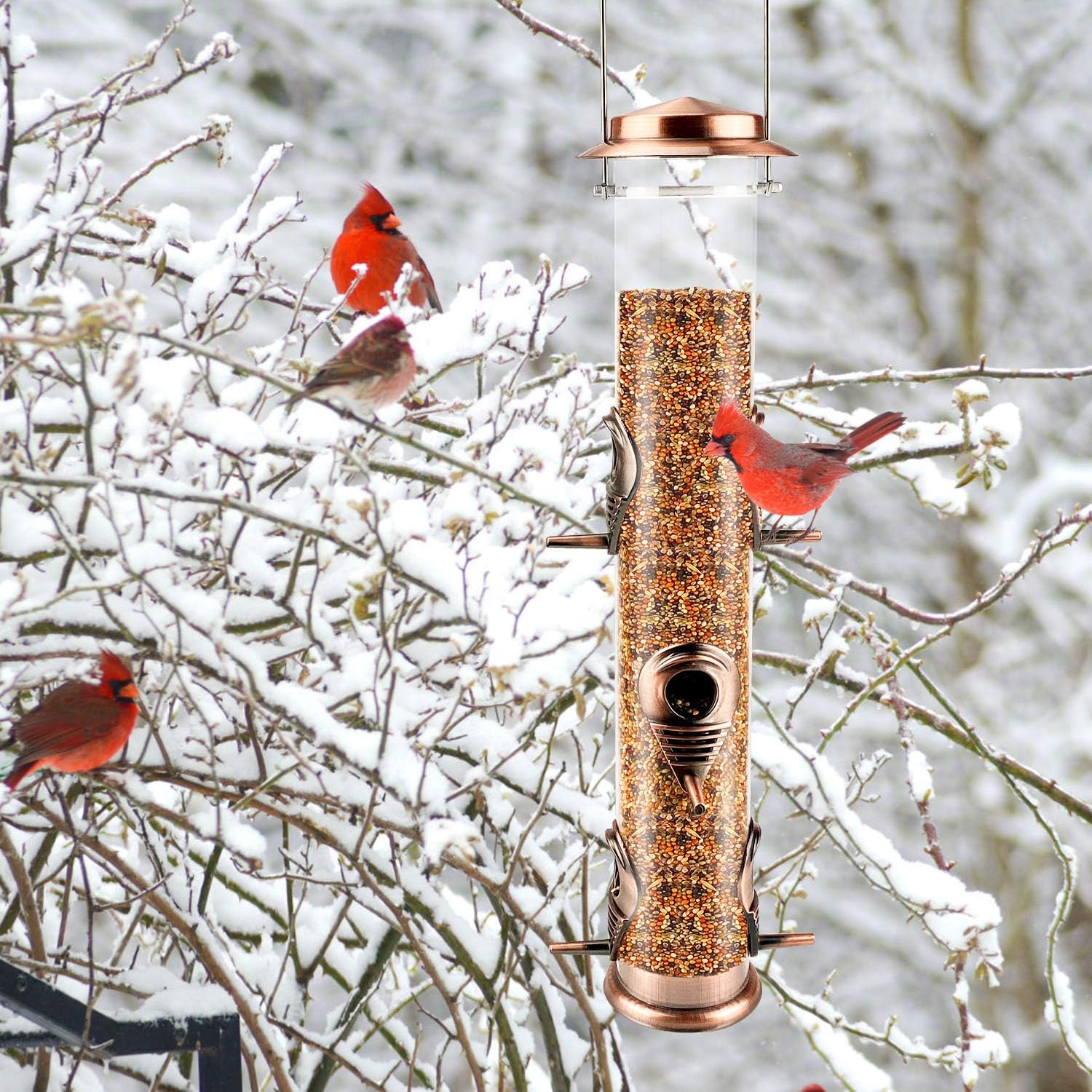 Urban Deco 2-Pack Metal Bird Feeder Tubes, 20 Inch photo 3