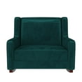 thumbnail image 3 of Baby Relax Hadley Upholstered Double Rocker Chair, Green Velvet, 3 of 13