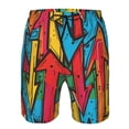 thumbnail image 3 of Fotbe Colorful Arrow Graffiti Pattern Trajes de Baño Estampados para Hombre, Shorts de Verano de Secado Rápido, Ropa de Playa, Bañadores-X-Large, 3 of 6