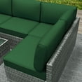 thumbnail image 7 of Yalissey Outdoor Replacement Cushions for Patio Furniture,Water-Resistant Sofa Cushions for Rattan Wicker Sectional Patio Conversation Sets,14-Piece Outdoor Couch Cushions Patio Sofa,Green, 7 of 7