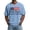 Light Blue #38, variant on 250 Anniversary Usa Shirt for Men Independence Day Patriotic Shirts V Neck Short Sleeve American Flag T Shirts Waffle Loose 1776 - 2026 Tees Black L