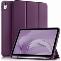 Compatible with iPad (A16) 11th Generation Case 11 Inch 2025, for iPad 10th Generation Case 10.9 Inch 2022 with Pencil Holder,Slim Trifold Stand Protective Cover with Soft TPU Back,BerryPurple