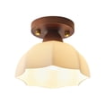 thumbnail image 2 of tzyudk Antique Bedroom Lamps Solid Wood Pumpkin Chandelier Bedroom Chandelier Floral Fabric Nanyang Style Cozy Romantic Light, 2 of 6
