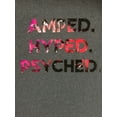 thumbnail image 2 of Xersion Girls Gray Amped Hyped Psyched Athletic Sports Short Sleeve T-Shirt S, 2 of 2
