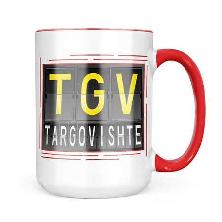 

Neonblond TGV Airport Code for Targovishte Mug gift for Coffee Tea lovers