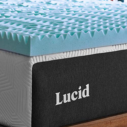 Details about   2 Inch Gel Memory Foam Targeted Convoluted Comfort Zones Mattress Topper 